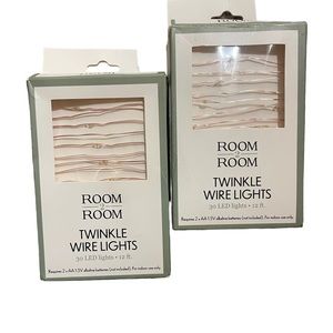 3/$15 Two pack Room 2 Room Twinkle Wire Lights 30 LED Lights.